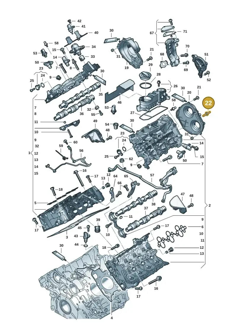 N91004802 — Audi A5 Limo 2.0 (2024-) diagram 849103331, position 22