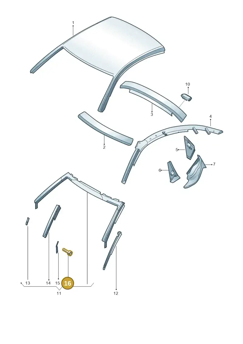 N91005902 — Audi R8 qu. 5.2 (2012-2015) diagram 618817000, position 16