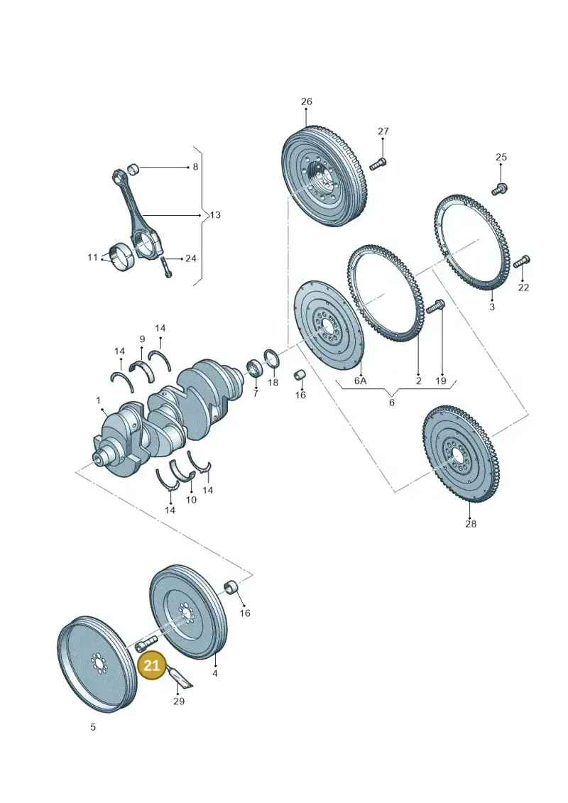 N91005903 — Audi R8 qu. 5.2 (2012-2015) diagram 618105000, position 21