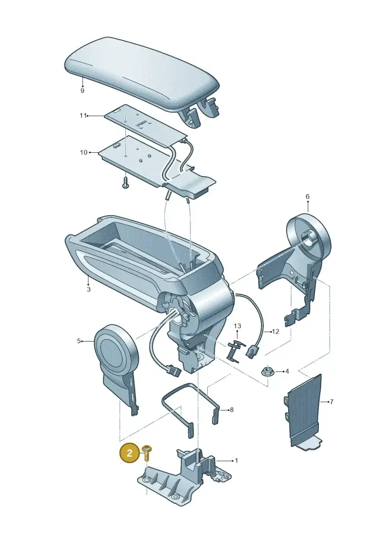 N91011301 — Audi A1 Sportback (2014-2018) diagram 708863600, position 2