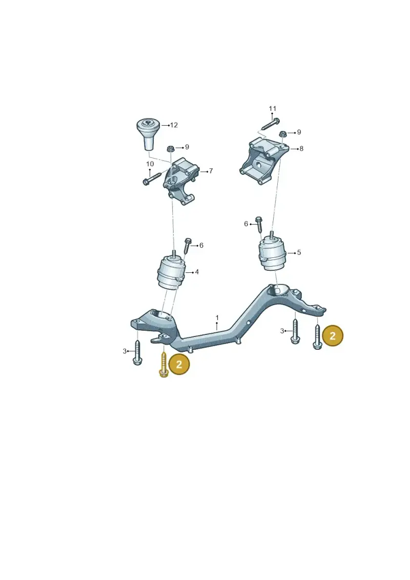 N91014402 — Audi Q7 qu. 3.0 TDI (2009-2015) diagram 274199500, position 2