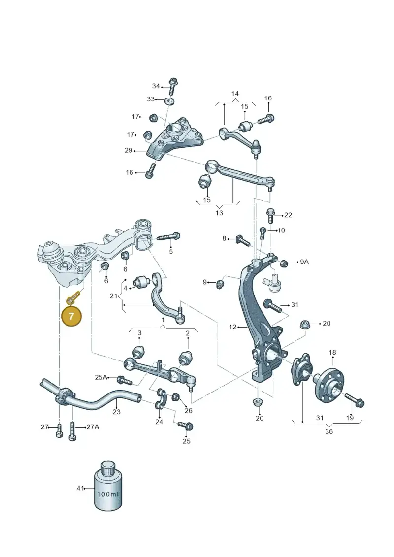 N91016602 — Audi A8/S8/qu. lang    08> (2007-) diagram 258407000, position 7