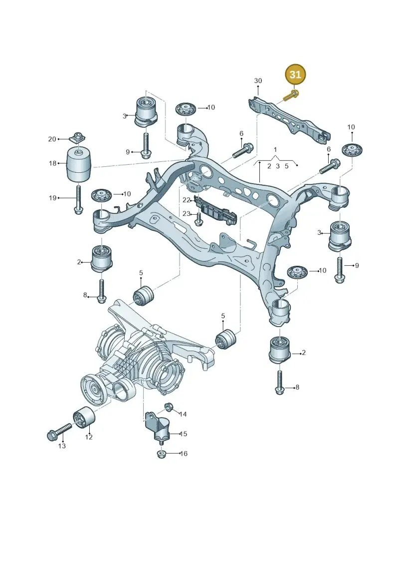 N91016602 — Audi A6 2.0 (2018-) diagram 430505010, position 31
