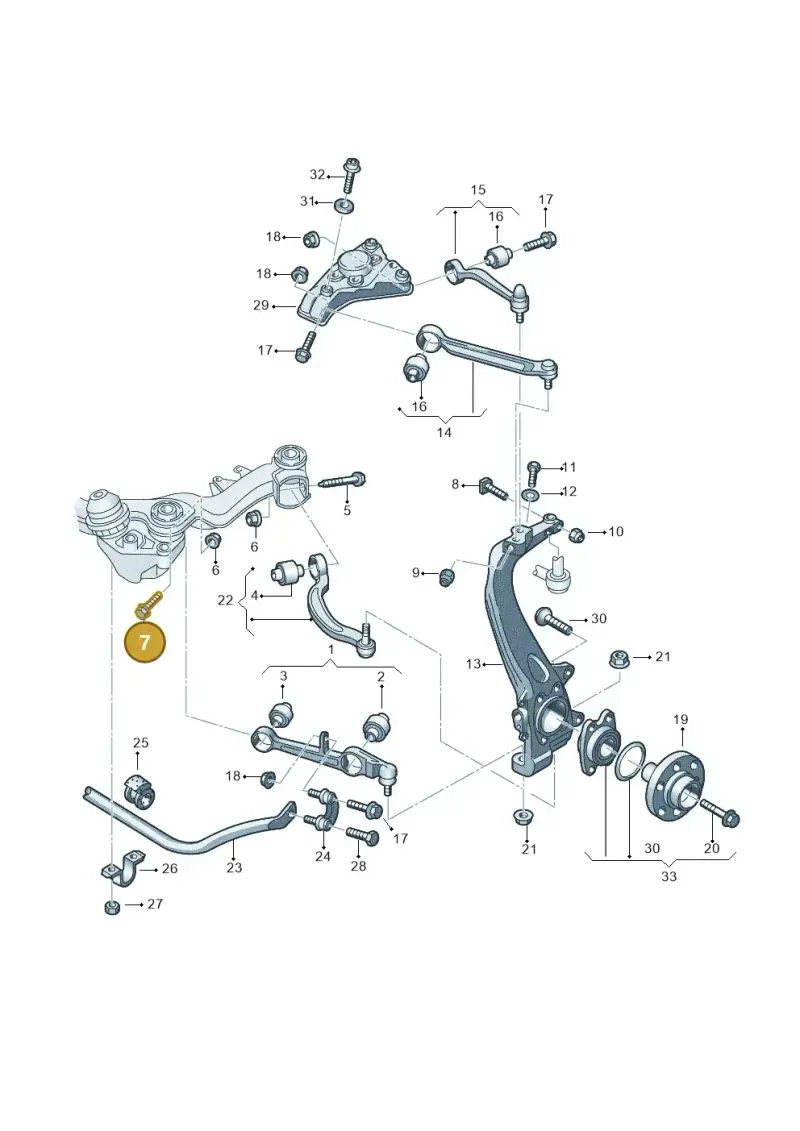 N91016602 — Audi A6 2.7 TDI (2008-2011) diagram 448407060, position 7