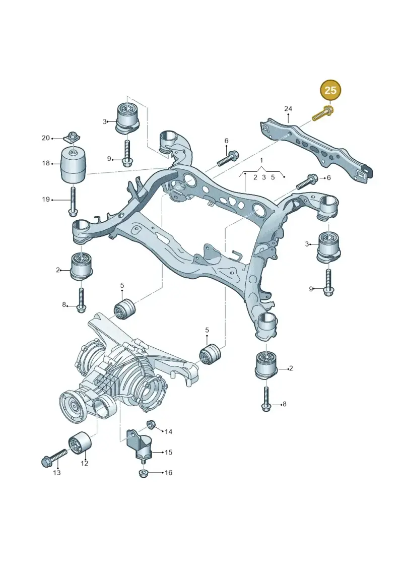N91016602 — Audi A8L (2017-2022) diagram 896505100, position 25