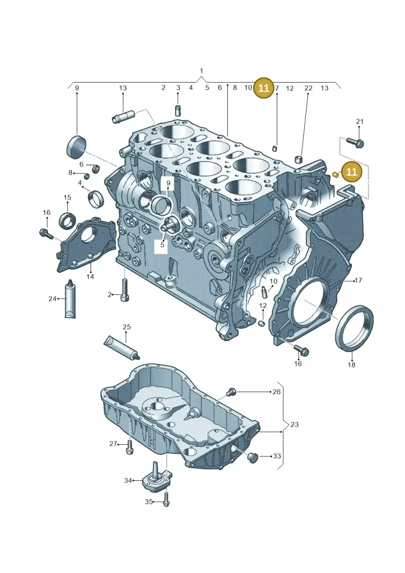 N91017001 — Audi A3 Sportback (2008-2013) diagram 278103200, position 11