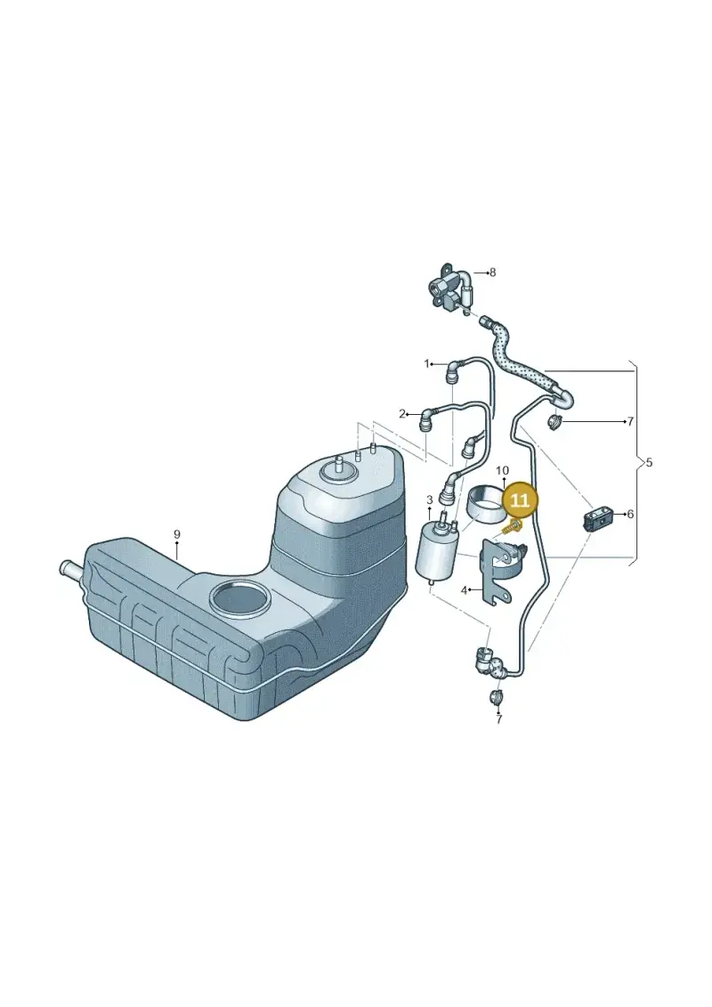N91020102 — Audi R8 qu. 5.2 (2012-2015) diagram 752201250, position 11
