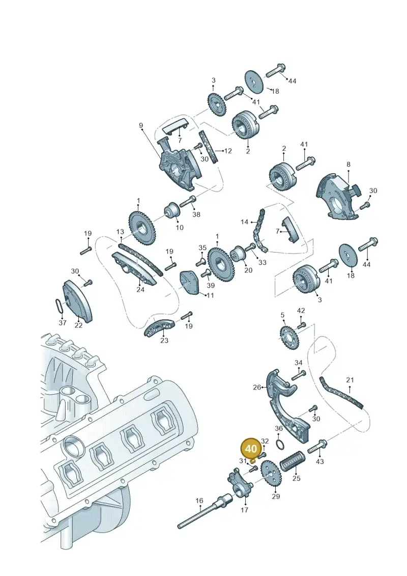 N91020801 — Audi Q7 qu. 3.0 TDI (2009-2015) diagram 751109350, position 40