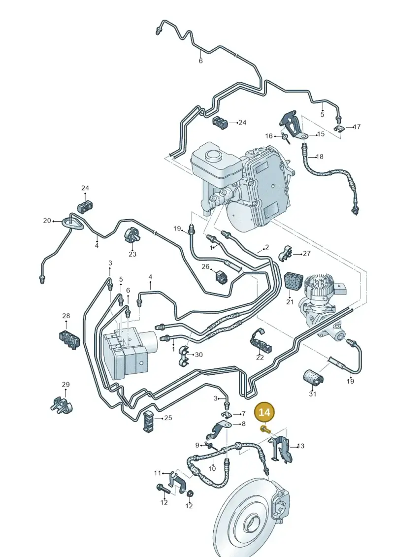 N91021102 — Audi Q8 Quattro 3,0 (2018-) diagram 859611250, position 14