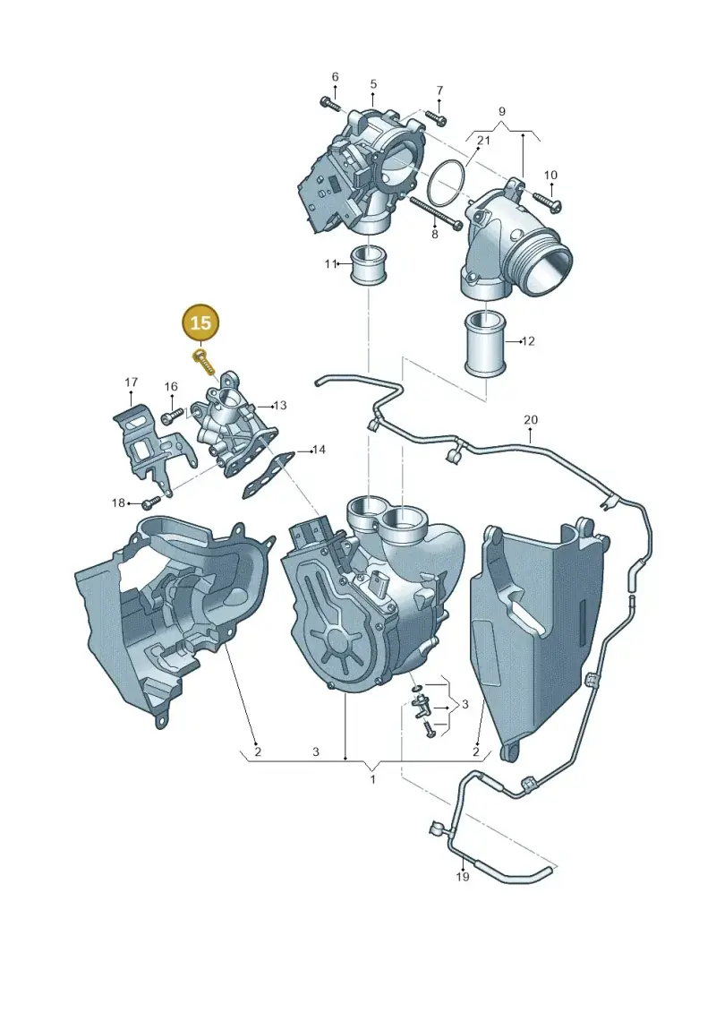N91021502 — Audi A6 2.0 (2018-) diagram 435145700, position 15
