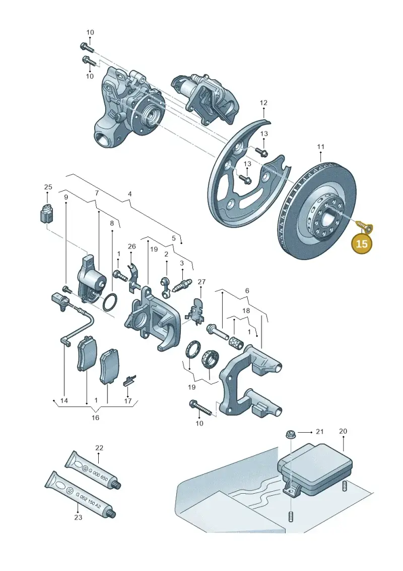 N91028202 — Audi A8L qu. 3.0 TDI (2013-2018) diagram 696615650, position 15