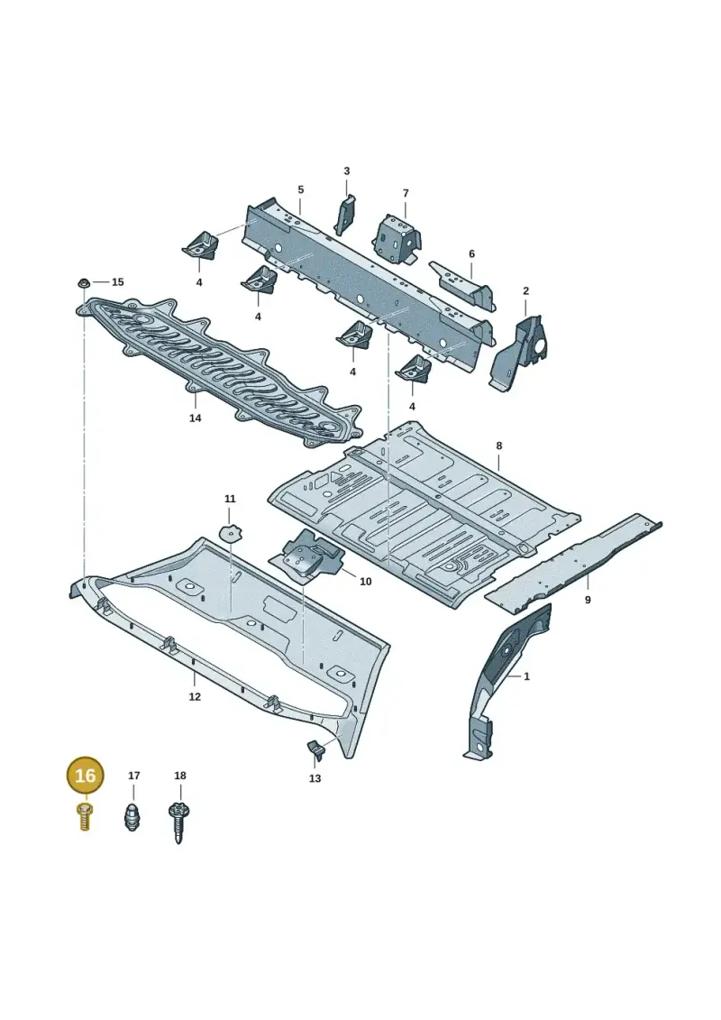 N91029902 — Audi Q6 e-tron (2023-) diagram f5s803050, position 16