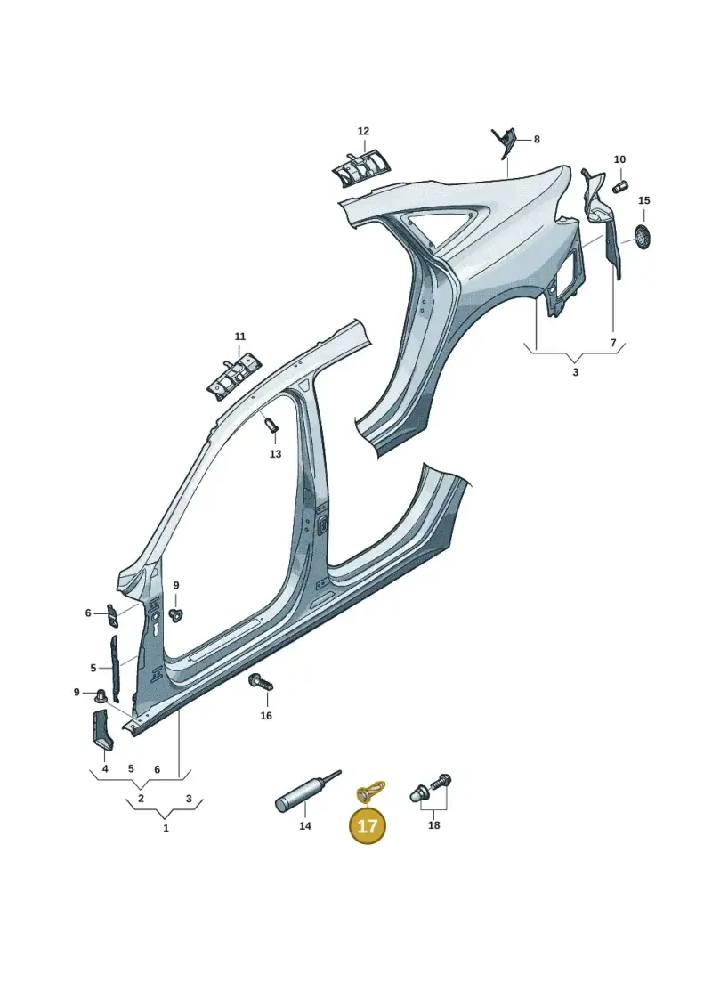N91029902 — Audi A5 Limo 2.0 (2024-) diagram 8wh809050, position 17