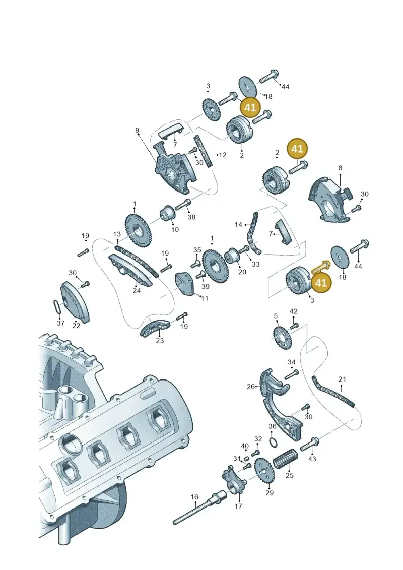 N91042802 — Audi Q5 qu. 2.0 TDI (2012-2017) diagram 724109350, position 41