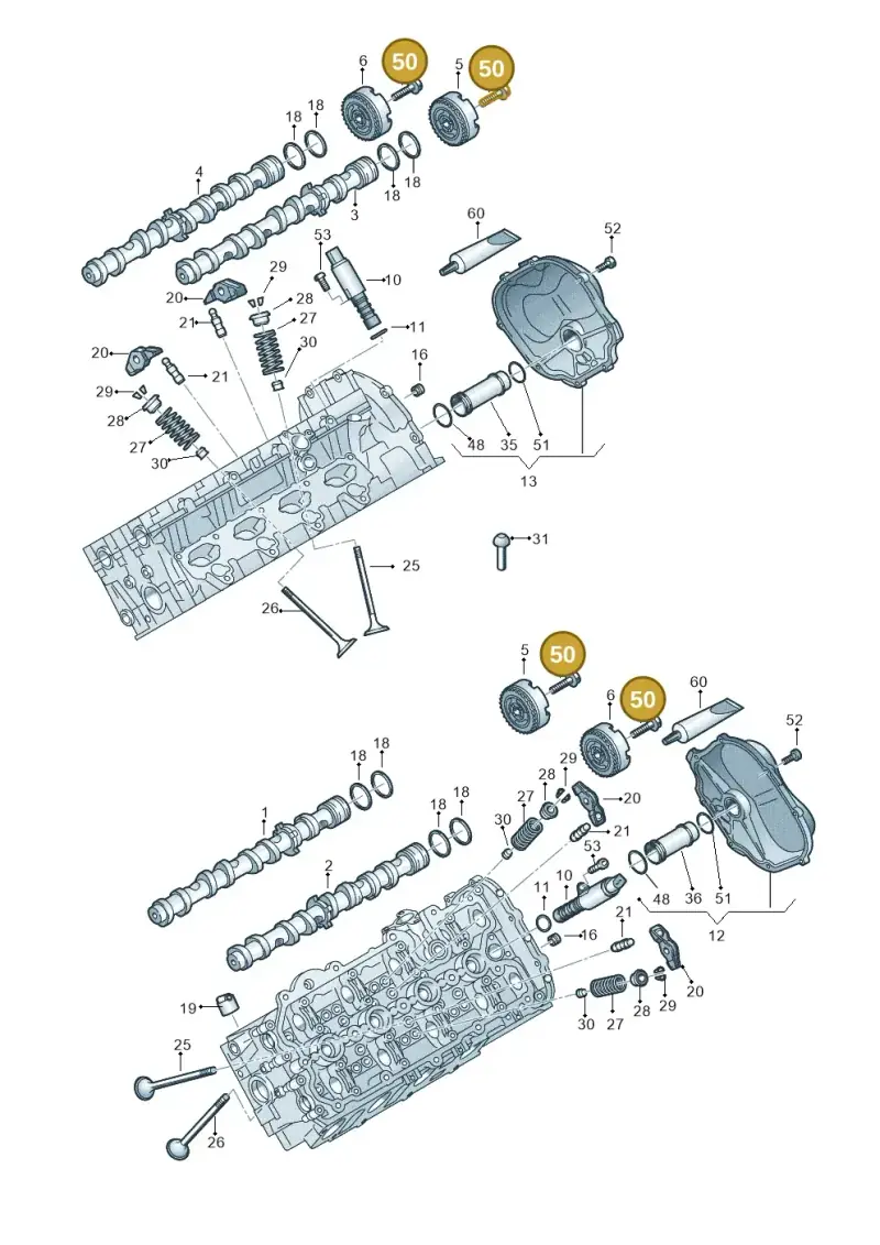 N91042802 — Audi A8L qu. 3.0 TDI (2013-2018) diagram 771109150, position 50
