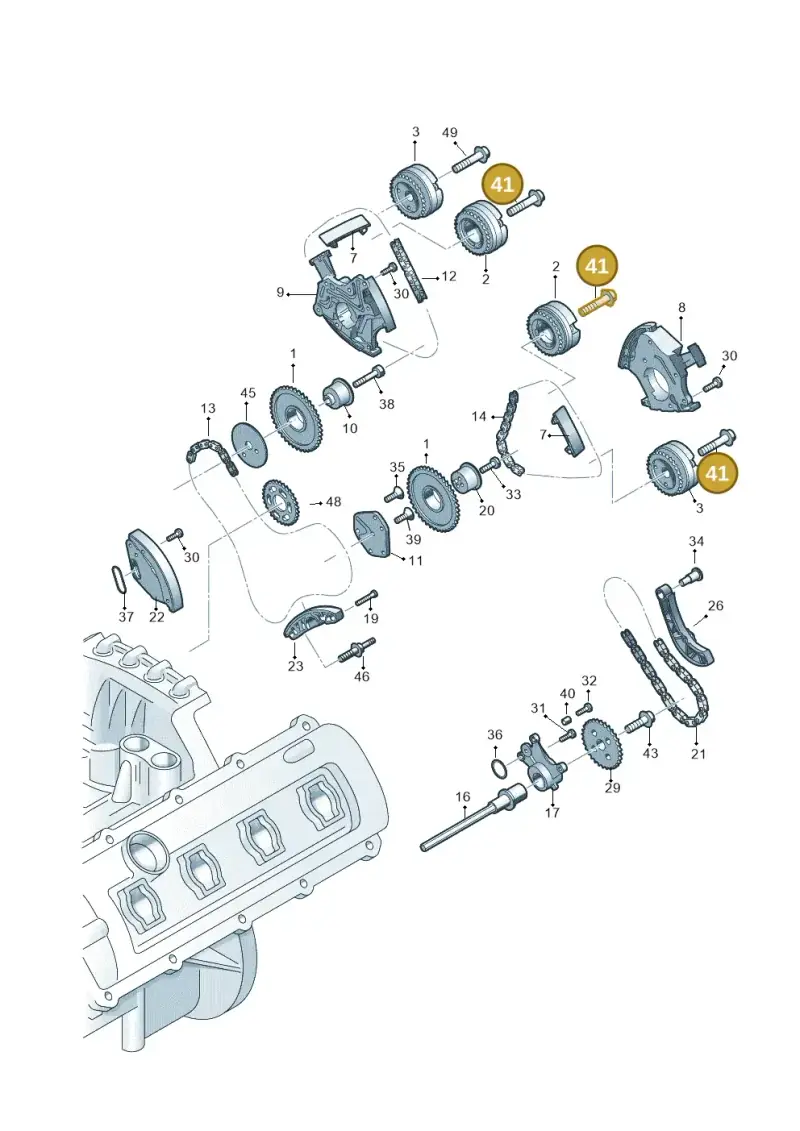 N91042802 — Audi Q7 qu. 3.0 TDI (2015-2019) diagram 771109300, position 41