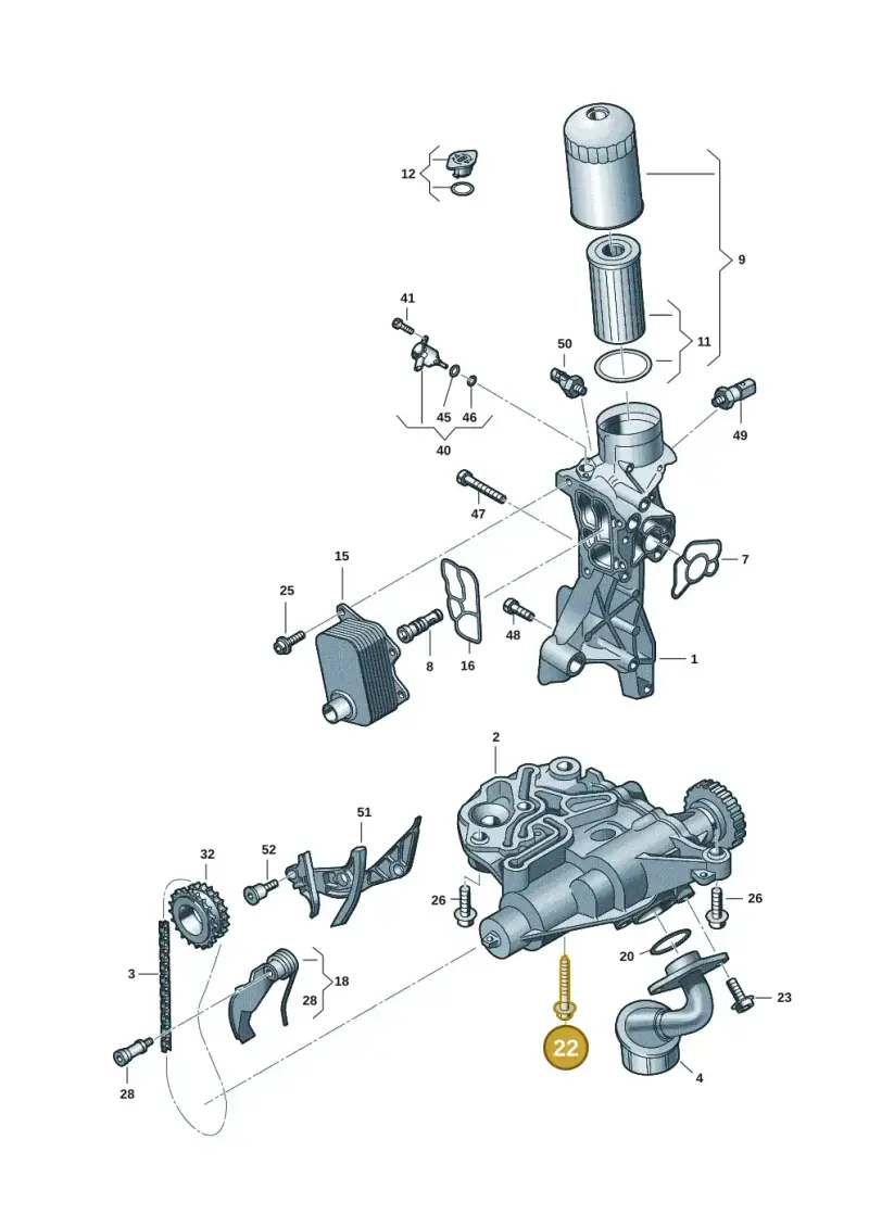 N91045502 — Audi A5 Limo 2.0 (2024-) diagram 849115017, position 22