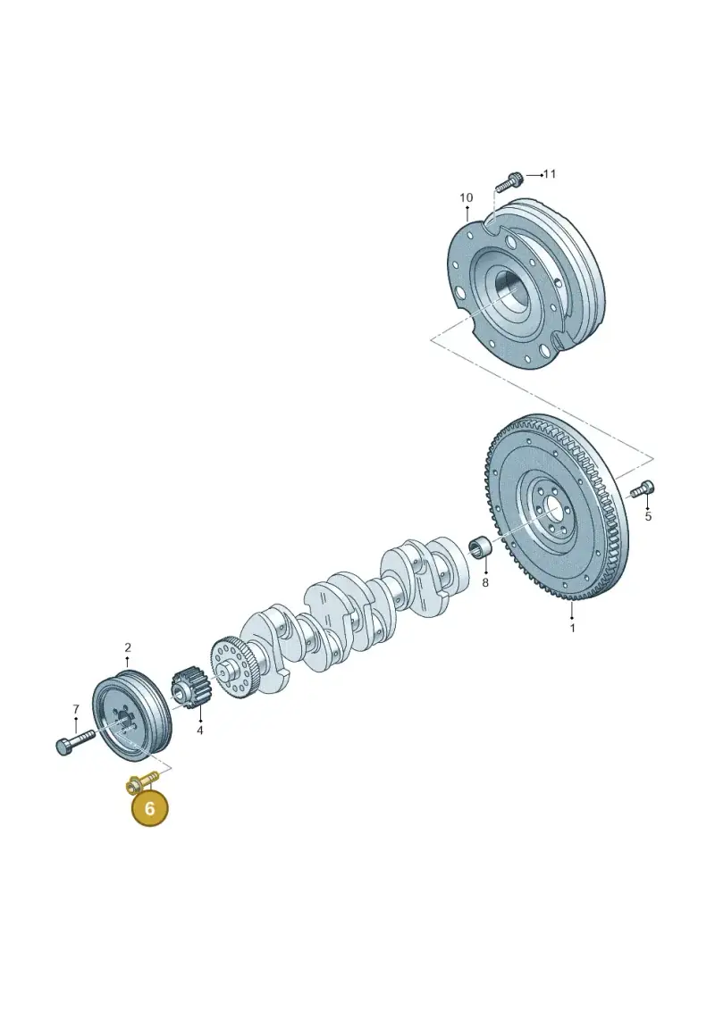 N91048804 — Audi A6 2.0 (2018-) diagram 430105560, position 6