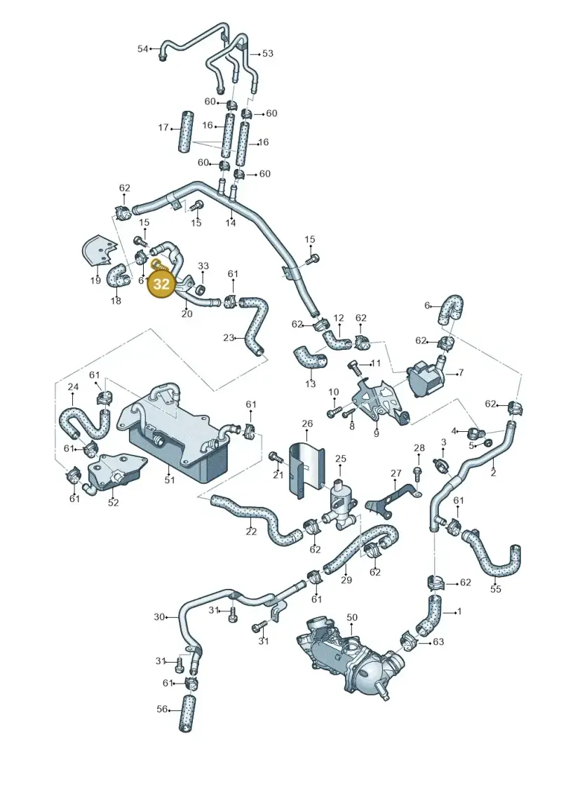 N91049101 — Audi RS6 Avant (2013-2018) diagram 758121240, position 32