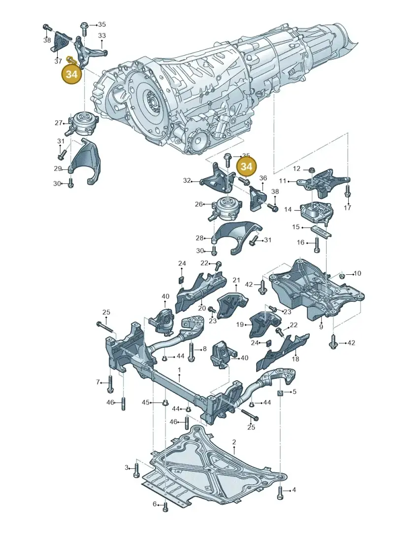 N91049101 — Audi Q8 Quattro 3,0 (2018-) diagram 859399800, position 34
