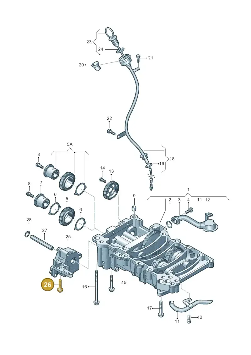 N91051101 — Audi A4 Av. Allroad (2008-2016) diagram 460115250, position 26