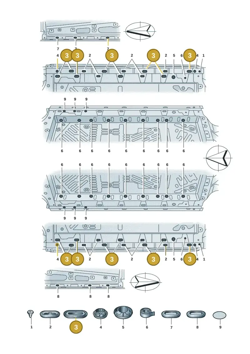 N91055001 — Audi Q4 Sportback (2021-2022) diagram 89a803039, position 3