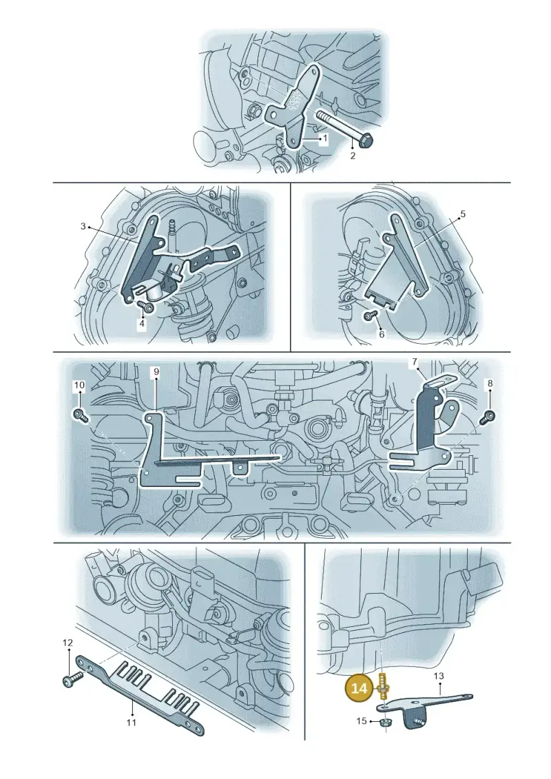 N91057302 — Audi RS4 Av. qu. 4.2 (2012-2015) diagram 695971620, position 14