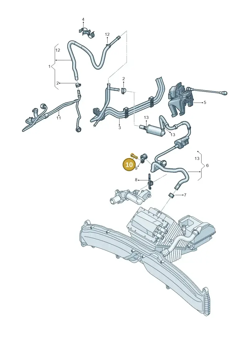 N91057302 — Audi RS6 Avant (2013-2018) diagram 717133300, position 10