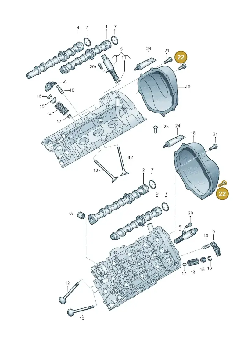 N91057302 — Audi Q7 qu. 3.0 TDI (2015-2019) diagram 771109100, position 22