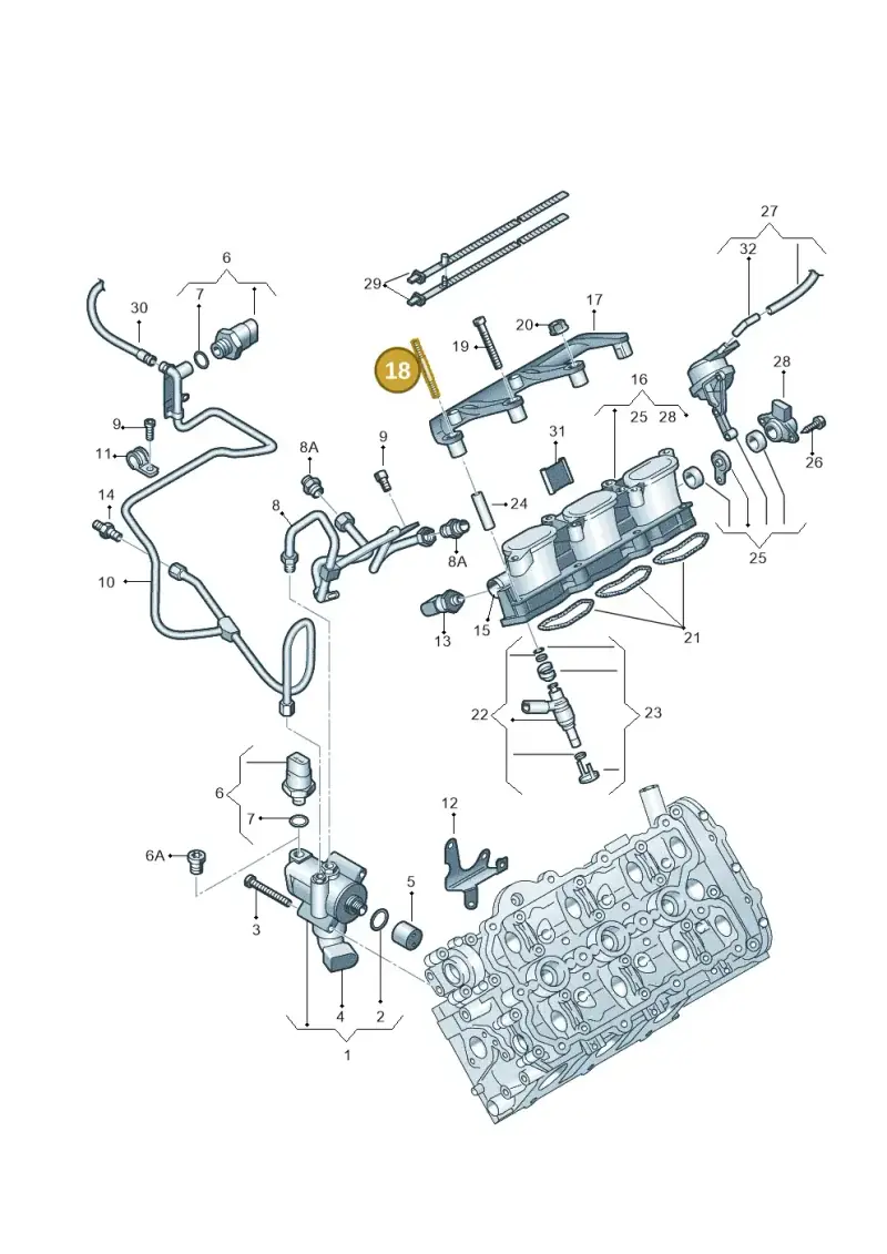 N91063801 — Audi A6 2.7 TDI (2008-2011) diagram 448133740, position 18