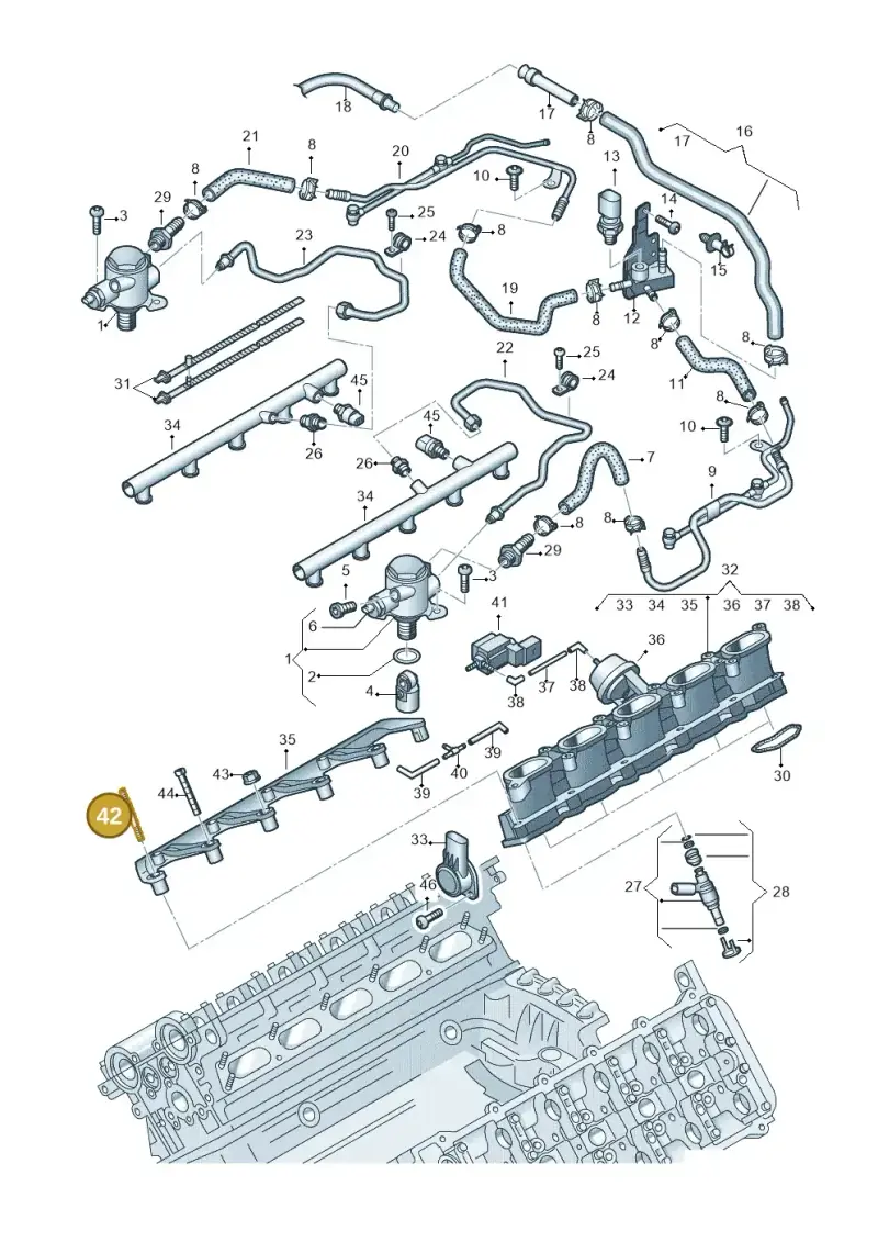 N91063801 — Audi RS6 Avant qu.5.0 (2007-2010) diagram 641133400, position 42