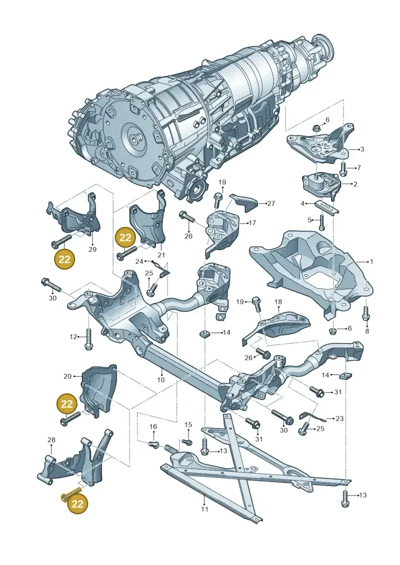 N91063901 — Audi RS5 Coupe (2010-2015) diagram 620399700, position 22