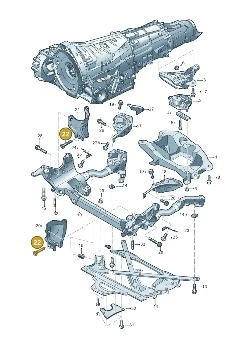 N91063901 — Audi RS5 Cabrio (2012-2015) diagram 670399700, position 22