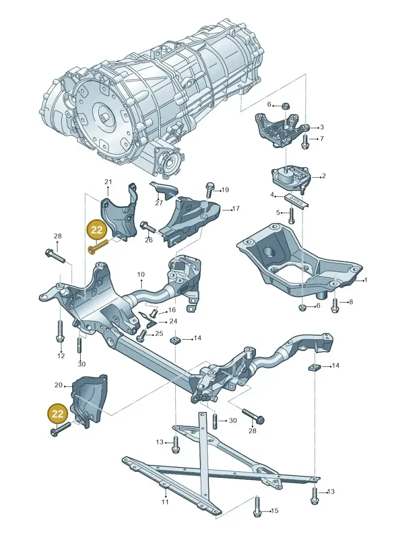 N91063901 — Audi Q5 qu. 2.0 TDI (2012-2017) diagram 751399300, position 22