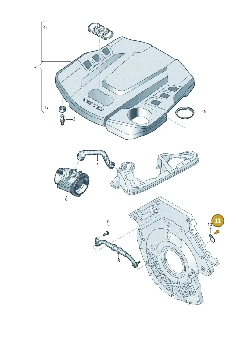 N91068201 — Audi A5 Sportback (2016-2020) diagram 788103680, position 11
