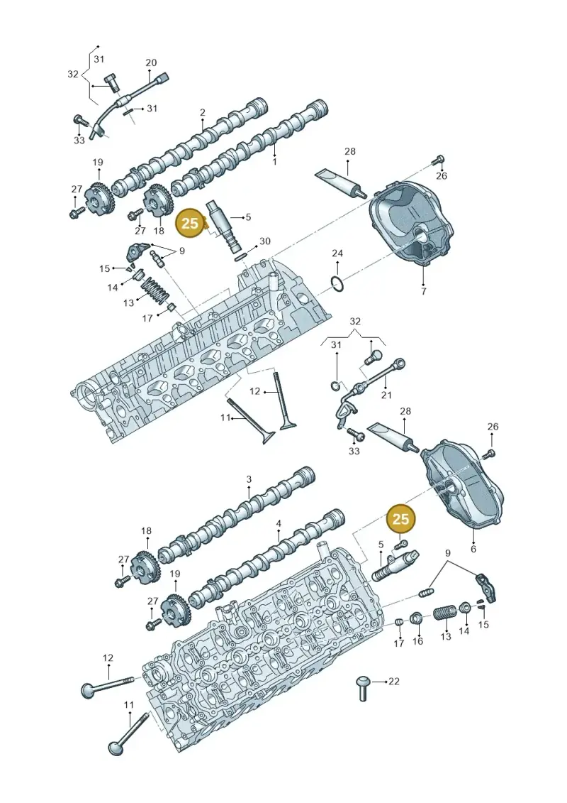 N91068201 — Audi R8 Spyder (2015-2024) diagram 872109200, position 25