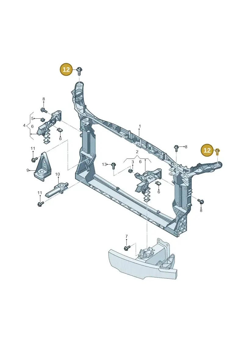 N91070201 — Audi A6 2.0 (2018-) diagram 435805000, position 12