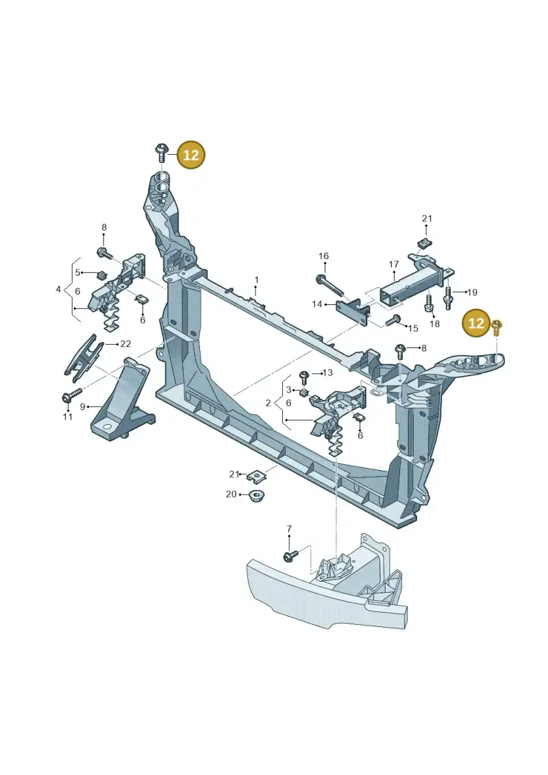 N91070201 — Audi RS6 Avant (2019-) diagram 537805000, position 12