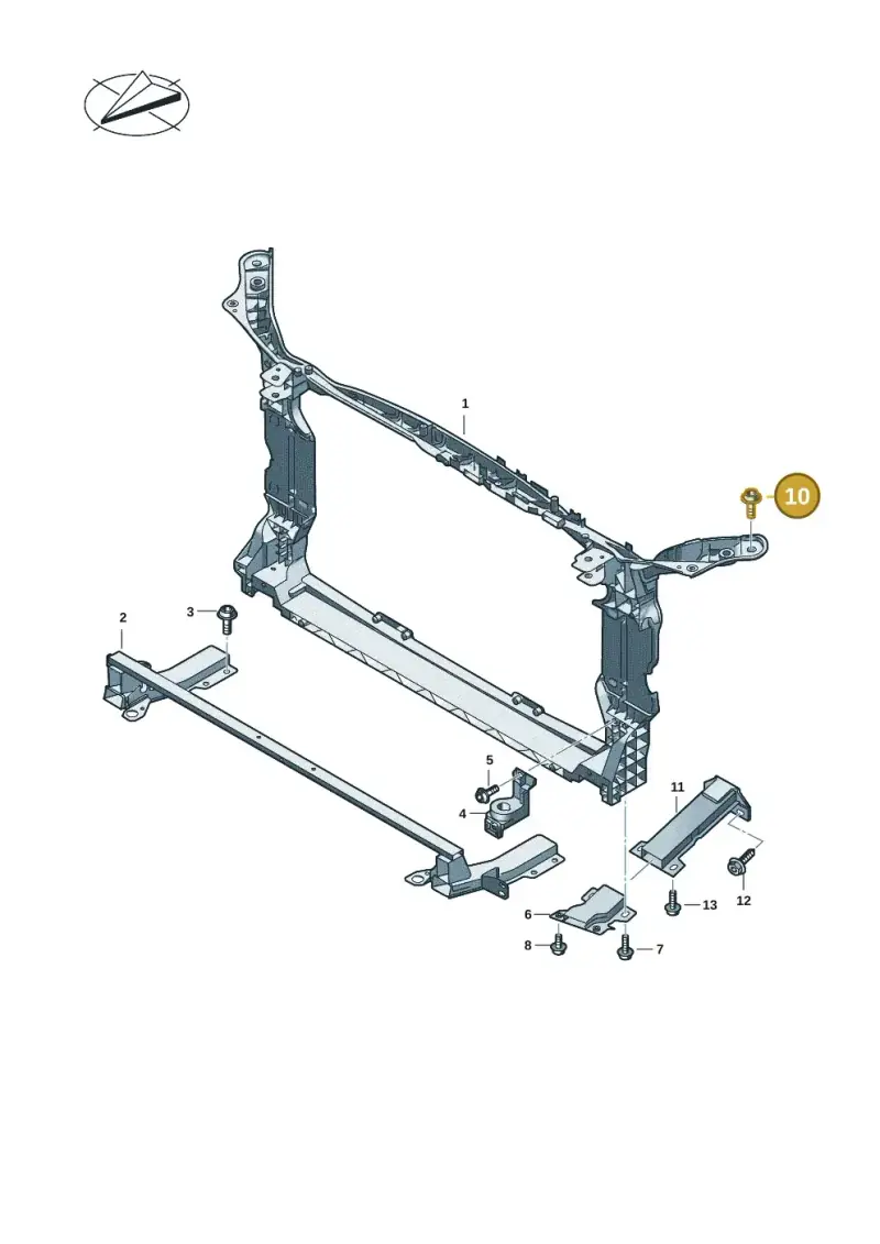 N91070201 — Audi A5 Limo 2.0 (2024-) diagram 8wk805000, position 10
