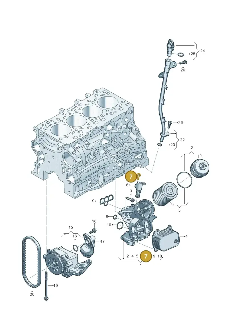 N91071701 — Audi A5 Limo 2.0 (2024-) diagram 8wh115500, position 7