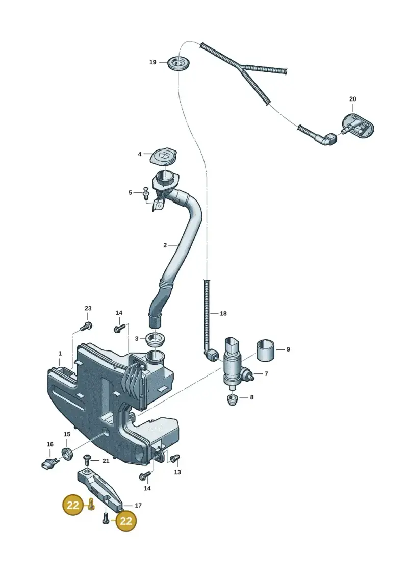 N91071702 — Audi Q6 e-tron (2023-) diagram f5s955010, position 22