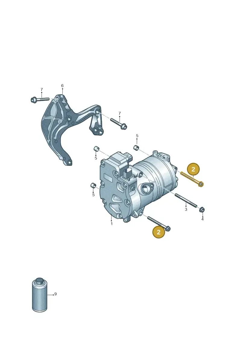 N91071801 — Audi Q8 Quattro 3,0 (2018-) diagram 429260300, position 2