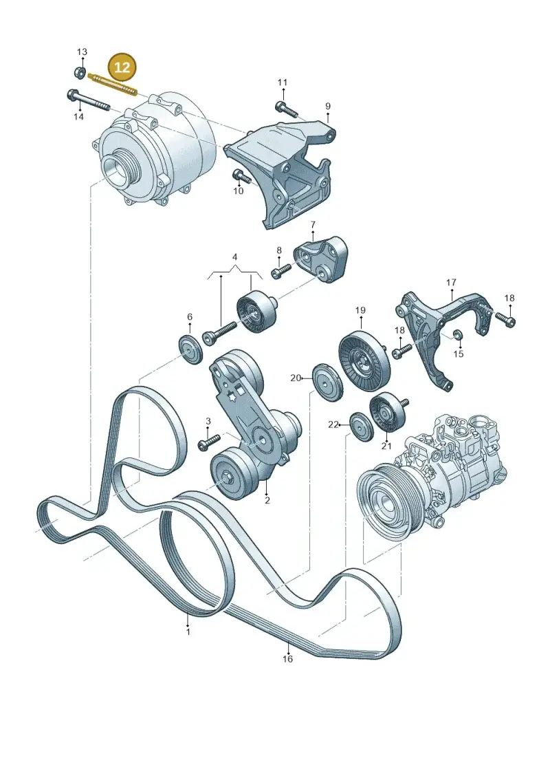 N91071801 — Audi A5 Limo 2.0 (2024-) diagram 838903550, position 12
