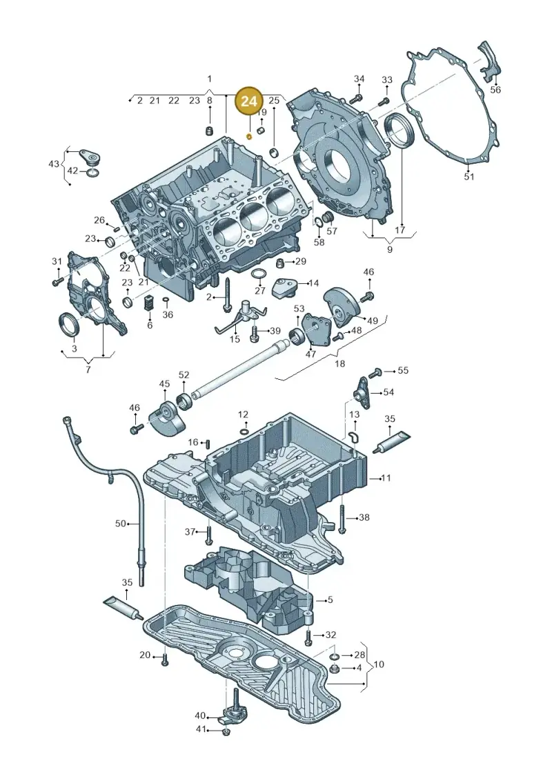 N91081801 — Audi Q7 qu. 3.0 TDI (2009-2015) diagram 448103300, position 24