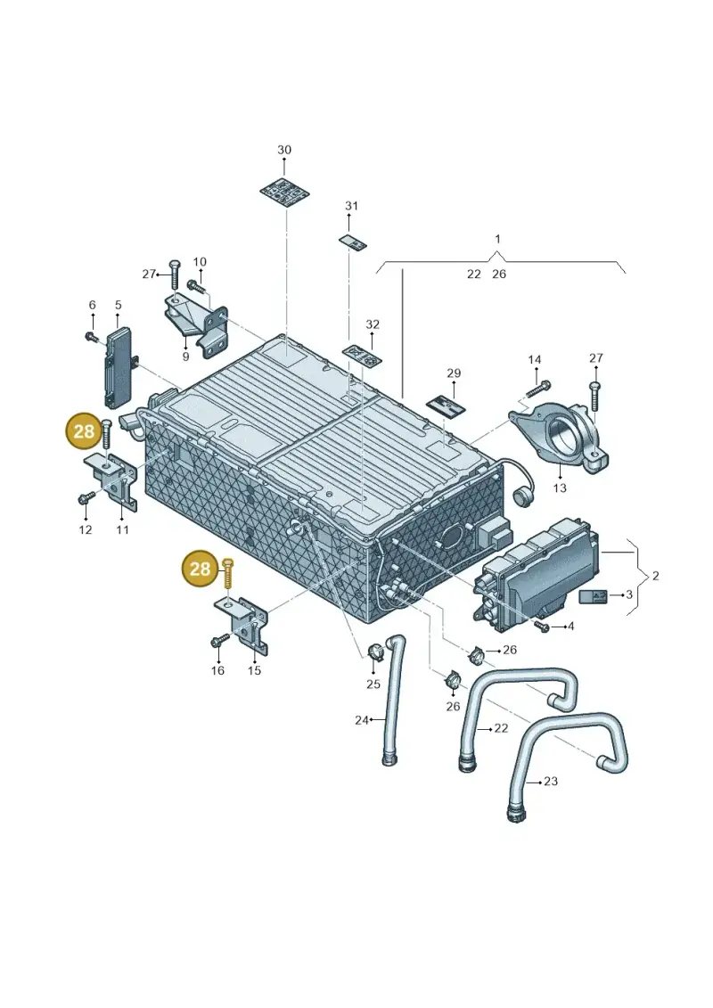 N91094001 — Audi Q8 Quattro 3,0 (2018-) diagram 439915500, position 28