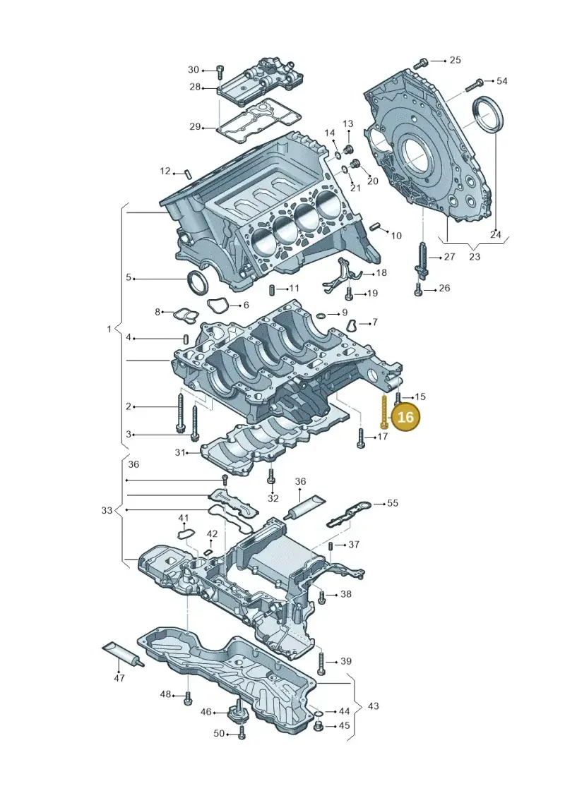 N91097501 — Audi A7 Sportback (2014-2018) diagram 771103150, position 16