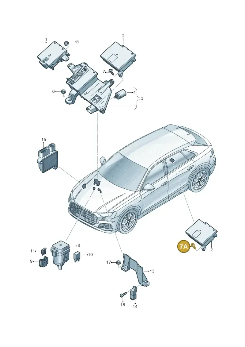 N91099101 — Audi RS Q8 Quattro (2019-) diagram 429937020, position 7A