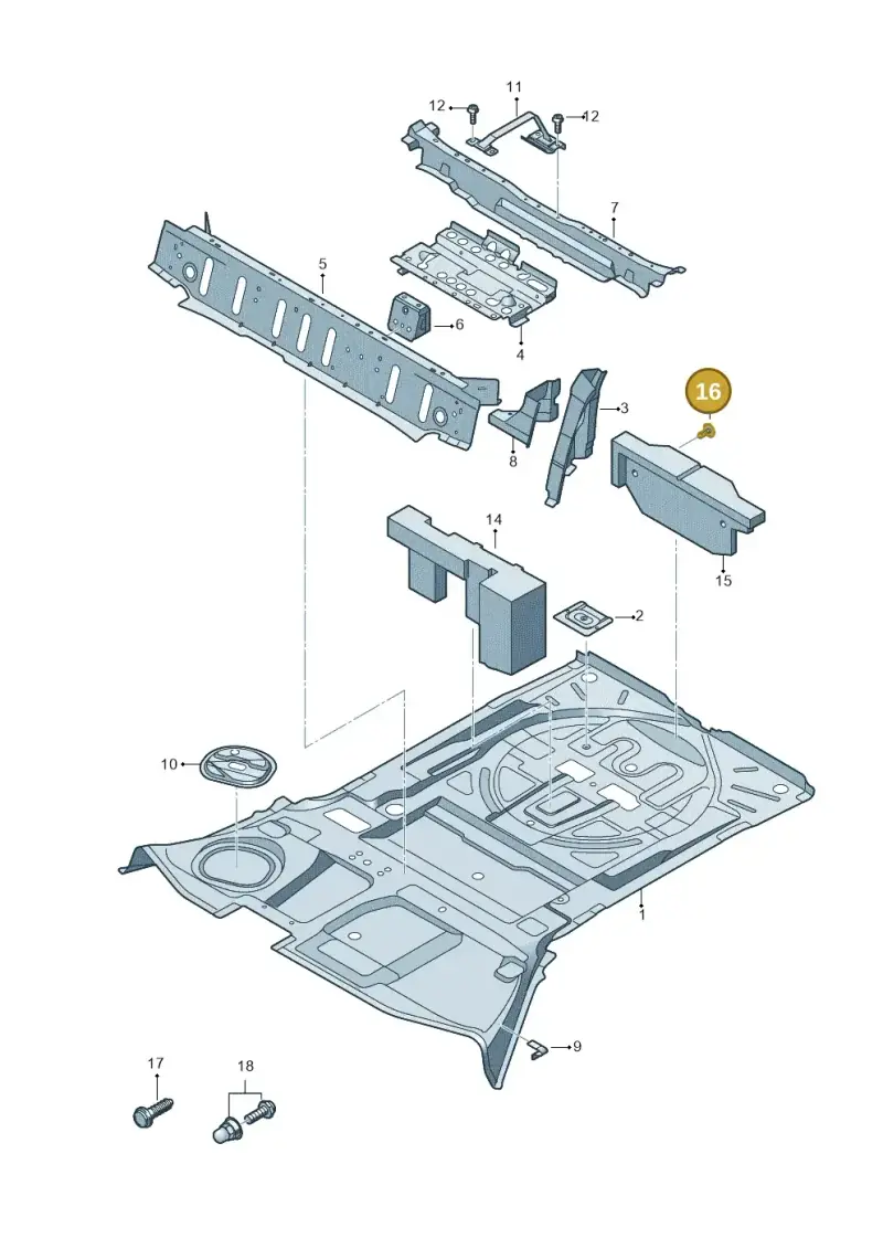 N91102501 — Audi Q5 (2016-2020) diagram 896803051, position 16