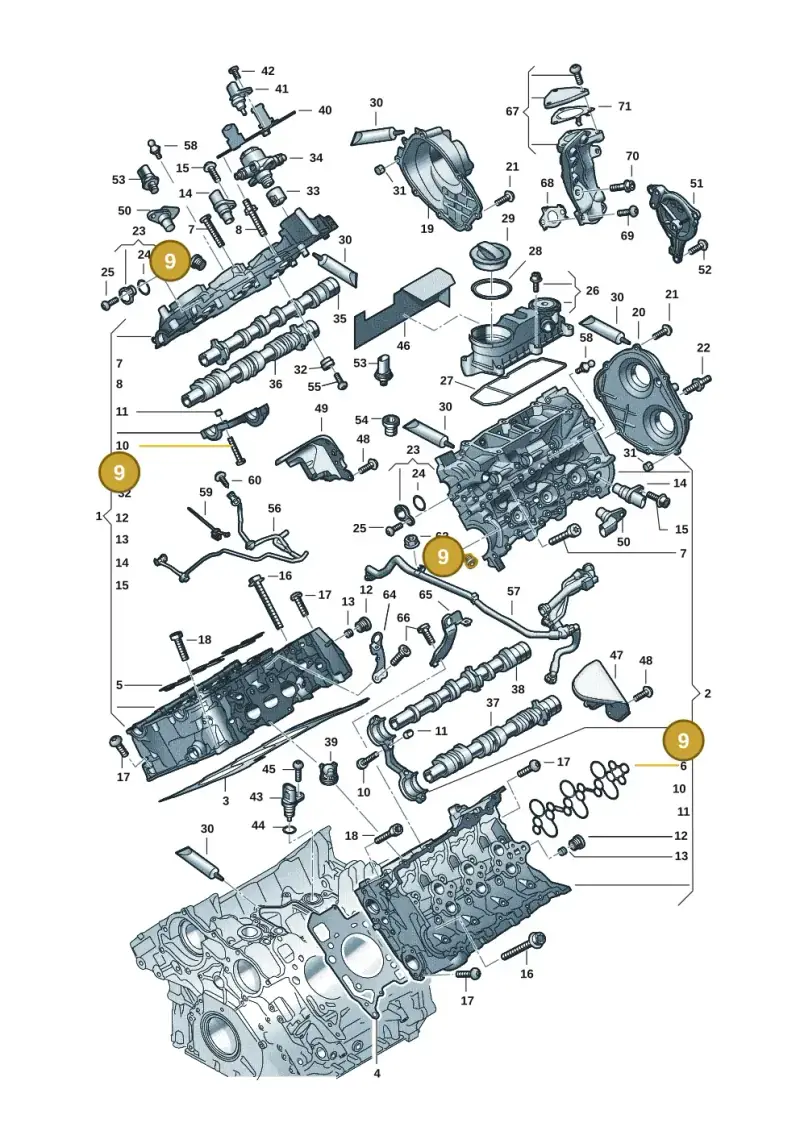 N91103401 — Audi A5 Limo 2.0 (2024-) diagram 849103331, position 9