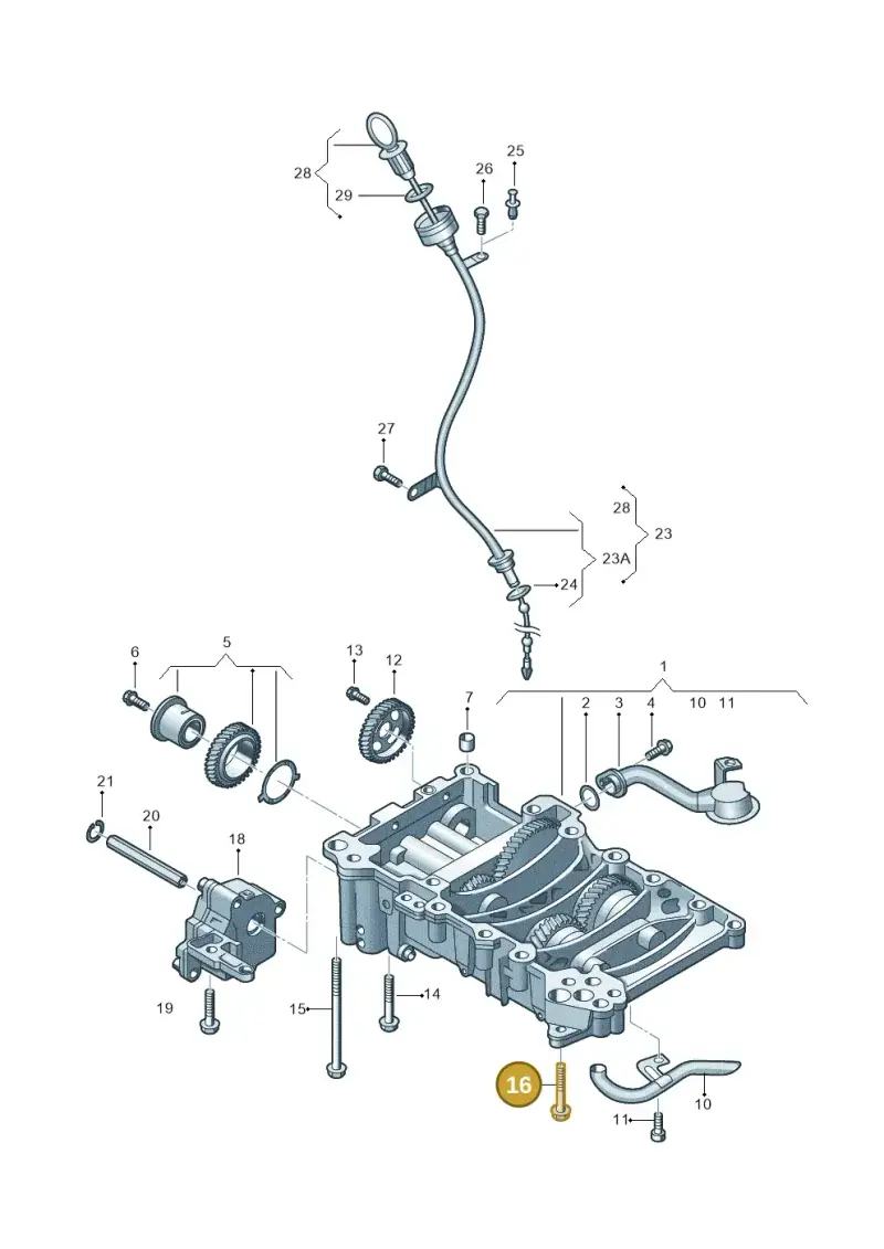 N91104601 — Audi Q3 2.0 TDI (2014-2019) diagram 679115400, position 16